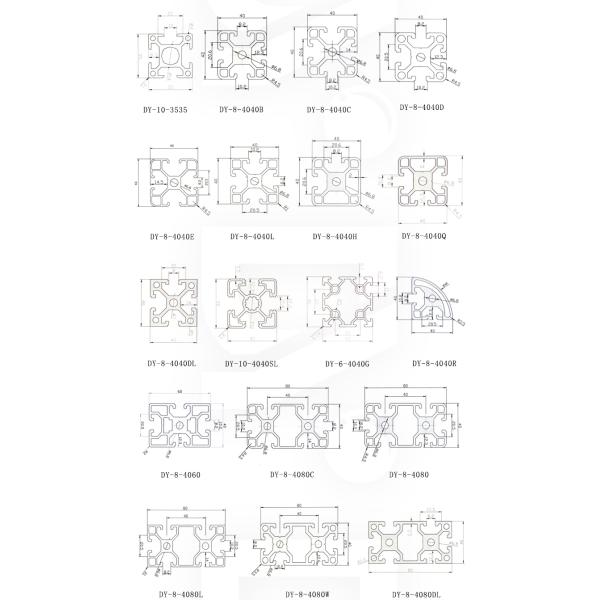 Профиль из алюминия промышленных 40X60 экструзионного алюминия