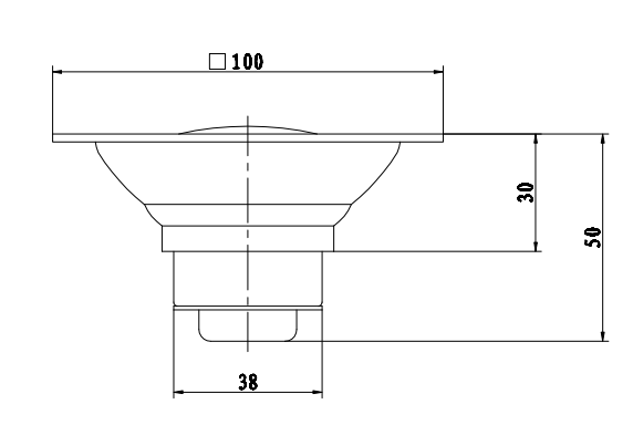 Быстрый дренаж Drainer пола нержавеющей стали 100 x 50mm