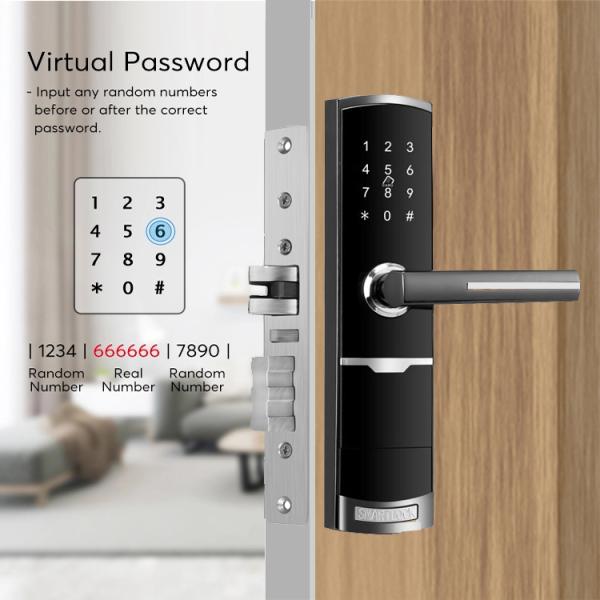 Fireproof App Intelligent Door Lock 45mm Home Smart Lock