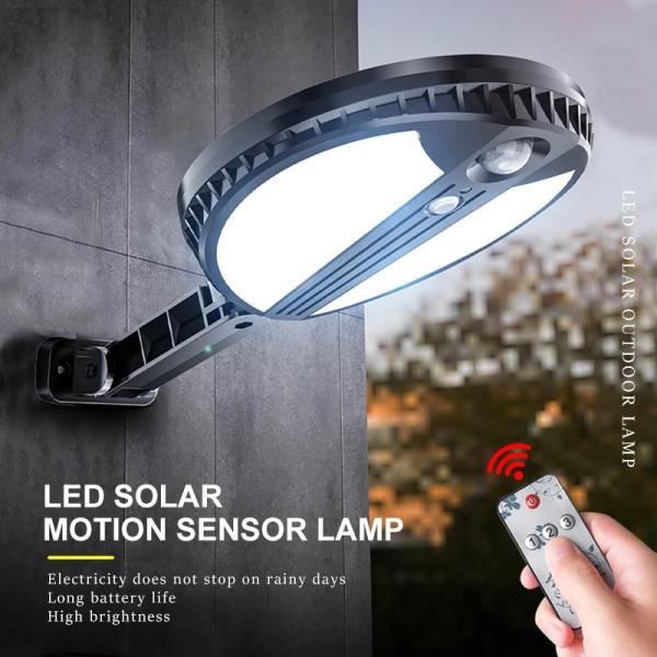 70LEDs 2835SMD Pole Solar Street Light  / 3000mAH Solar Pir Security Light