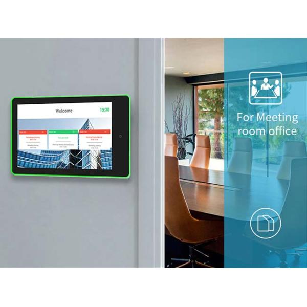 RK3288 Digital Meeting Room Tablet Booking With LED Light Bars NFC RFID