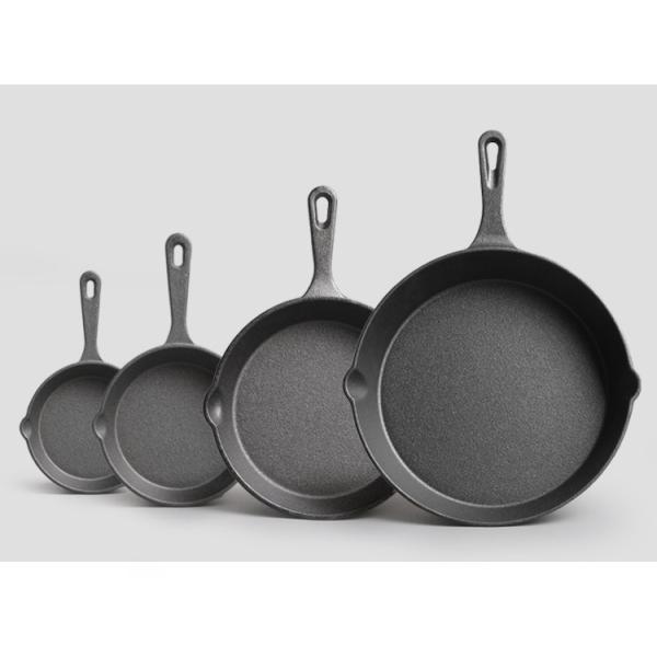 Cast Iron Frying Pan 9-30cm Pre-seasoned Skillet for Both Indoor Outdoor Cooking Needs