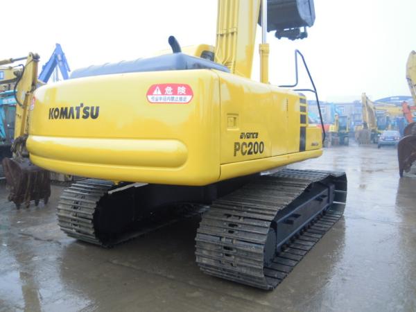 Komatsu PC200 Second Hand Excavators 5400 Hours 2002 Year With 40L Fuel Tank