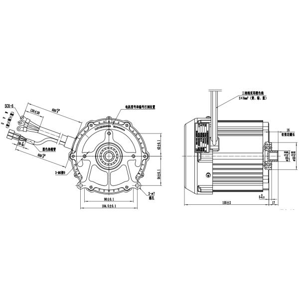 Precision Craftsmanship 1.5kW PMSM for Electric tricycle