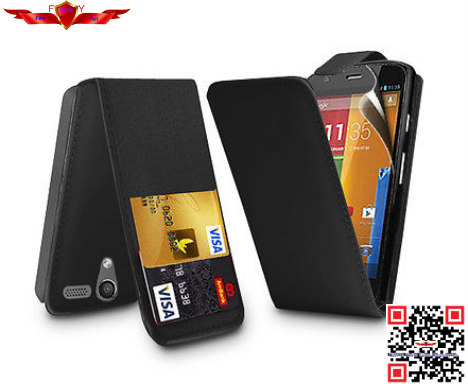New Arrival High Quality PU Flip Pouch Leather Cover Cases For MOTO G