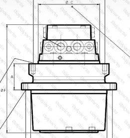Nabtesce GM95VA SY500 Последний привод Двигатель с уменьшающим механизмом