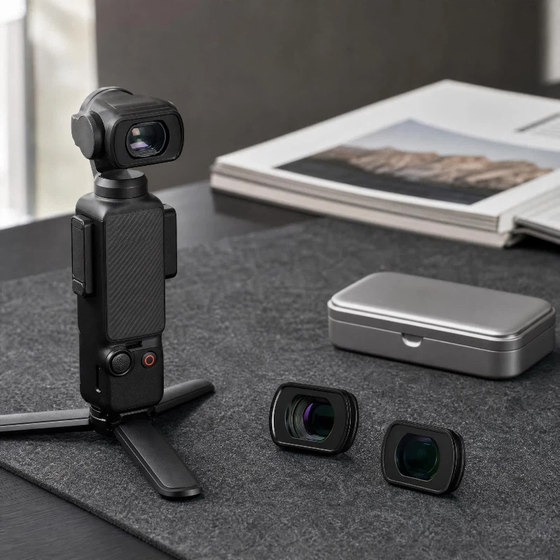 0.72X Magnetic Wide Angle Lens for DJI Osmo Pocket 3/4 with HD Optical Glass