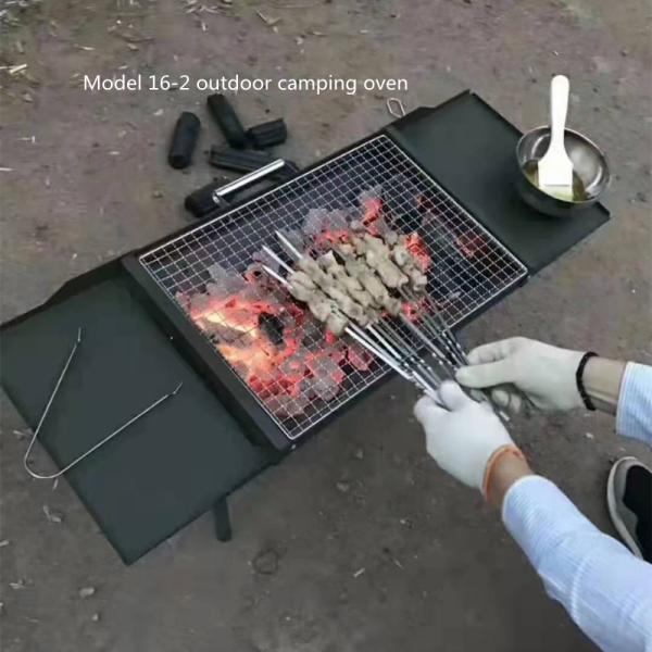 304 Stainless Military Camping Gear Grill Foldable Portable Space Saving