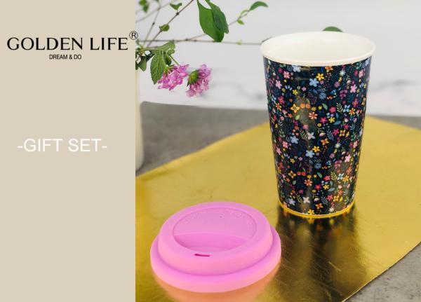 Rubber Ceramic Gift Set Hot Water Bottle Warmer 1 Liters With Knit Cover