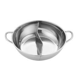 Wholesale Hot Selling Silver Flat Bottom Kitchen Stainless Steel Pot Cookware Cooking Hot Pot