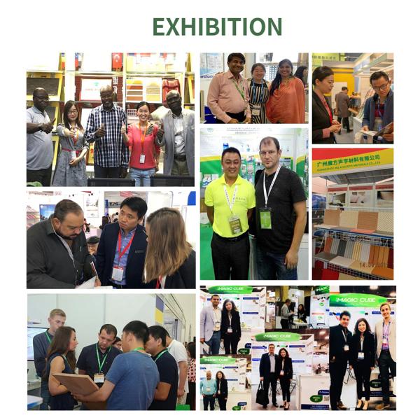 Специализированный язык и рвота Край деревянный рвоты акустической панели для офисной отделки