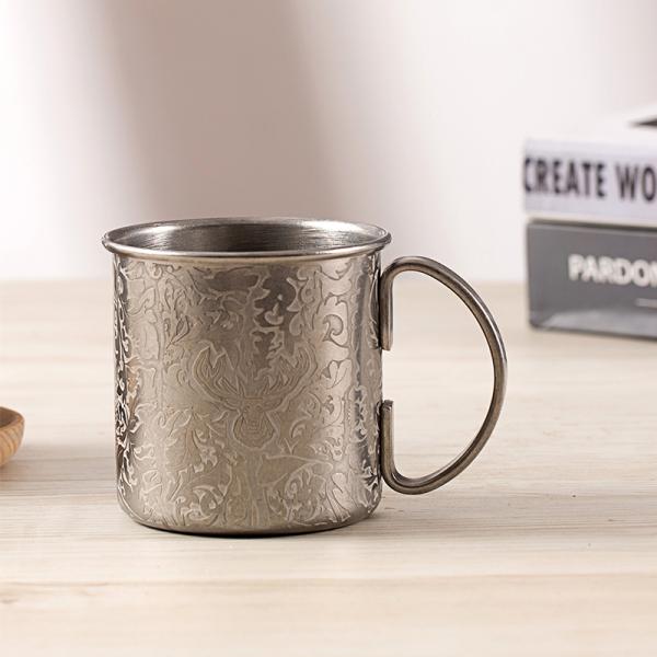 Барокко в стиле нержавеющая сталь чашка для вина шоковой мулы чашка для деловых подарков