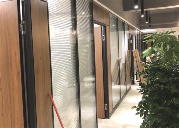 Sound Dampening Office Wooden Partitions With Aluminum Alloy Frame