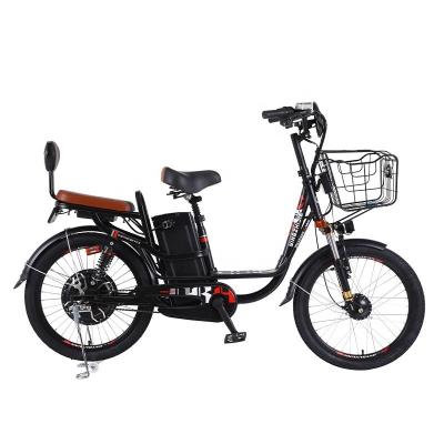 48V 350W Electric City Bike 10Ah / 22Ah Lithium Battery Single Speed Electric Bicycle