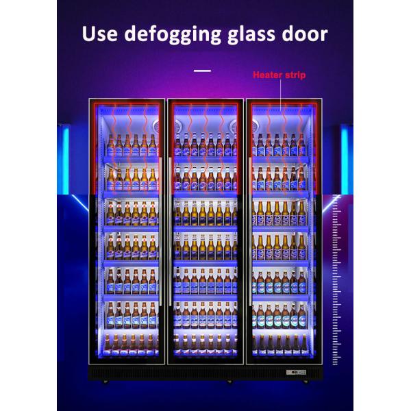 Холодильник Refrigerated Адвокатурой витрины R134a Multi стеклянный дверей 1130L