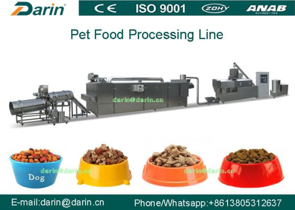 MK70 SUS304 Multi function Cat Food Snacks Double Screw Processing Line