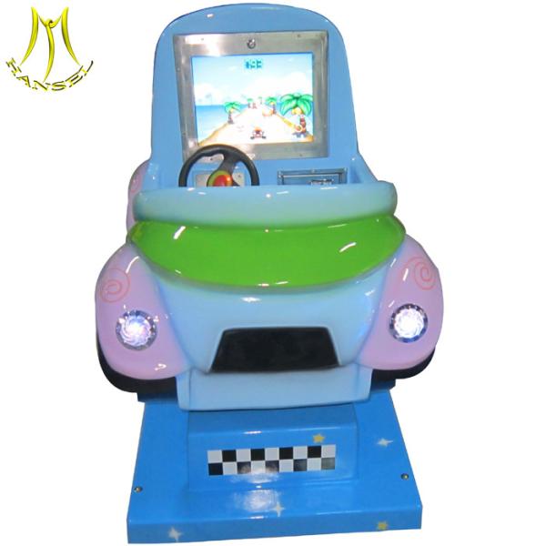 Hansel hot selling video game machine coin operated kids ride on car for sale