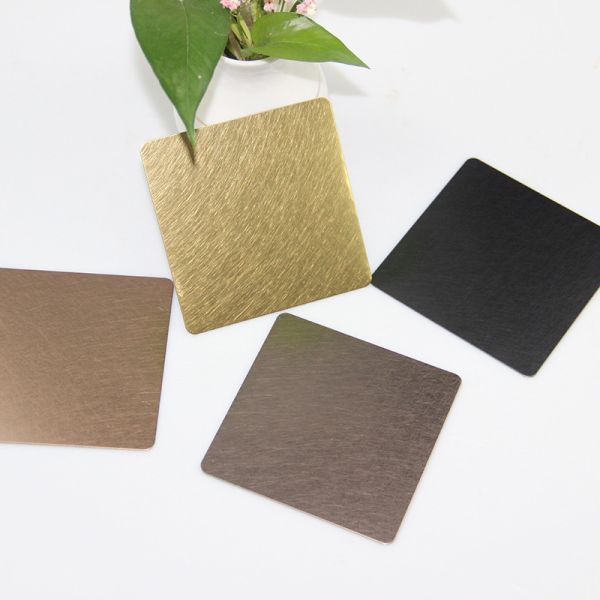 Lámina de acero inoxidable con patrón aleatorio, grado 304, antihuellas para salpicadero de cocina