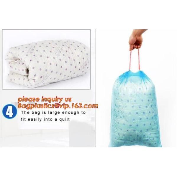 Kitchen Trash Bags Can Bin Liners Trash Bags for Car Office Bathroom,Bin Bag Drawstring Handle Trash Bags Indoor Trash