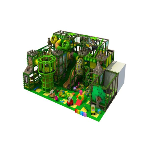 Commercial Indoor Jungle Gym Equipment / Kids Indoor Playset 90CBM Volume