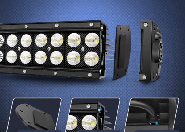 UTV SUV 42 Inch Curved LED Light Bar , LED Driving Lights For Trucks
