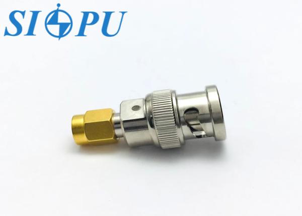 BNC Male to SMA Male RF Coaxial Adapter – PTFE Insulating Medium