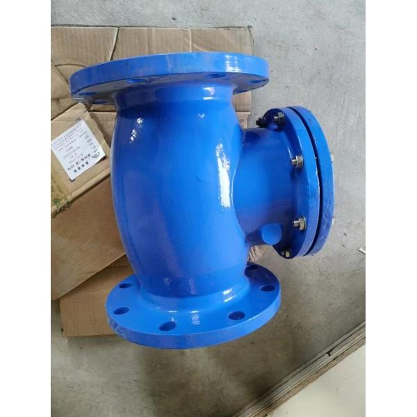 cast iron DIN resilient seal flanged check valve