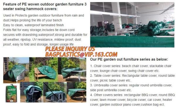 GARDEN BENCH COVER BAGS, FURNITURE COVER BAGS, GARDEN OUTDOOR FUNIRTURE COVER, PIANO COVER, CUSHION BAG, HEATER COVER BA