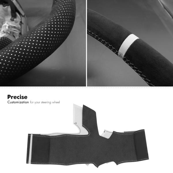 DIY Car Accessory Hand Sewing High Quality Steering Wheel Cover For Chevrolet C8 2020-2024