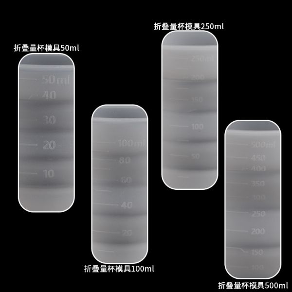 DIY Tool Container Measuring Cup Candle Gypsum Dropping Glue Mixing Cup Convenient Silicone Folding Cup Mold