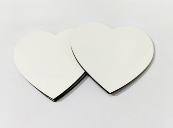 Amazing 100x100mm Delicate Heart Shape Sublimation MDF Blank Coaster for Wedding Gift