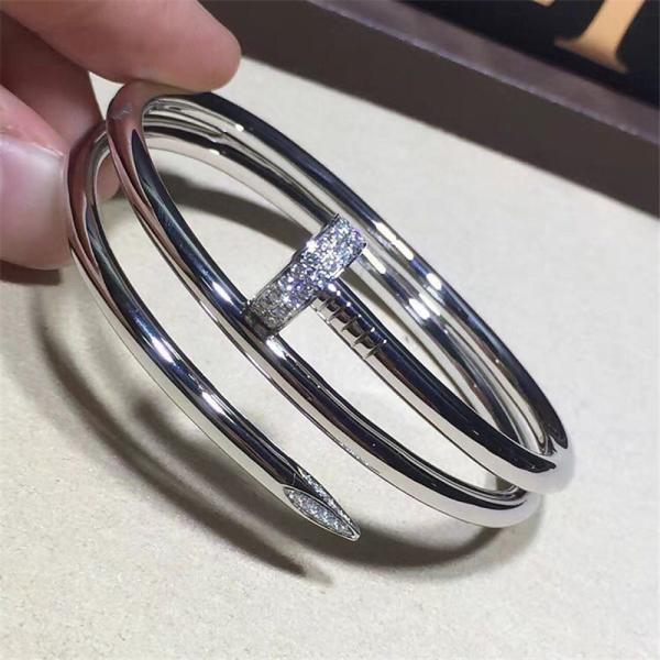 C luxury just nail bracelet 18k gold  white gold yellow gold rose gold bracelet  Jewelry factory in Shenzhen, China