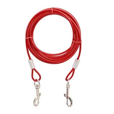 Chiot marcheur à la laisse de chien réglable chien attacher le câble et le pieu