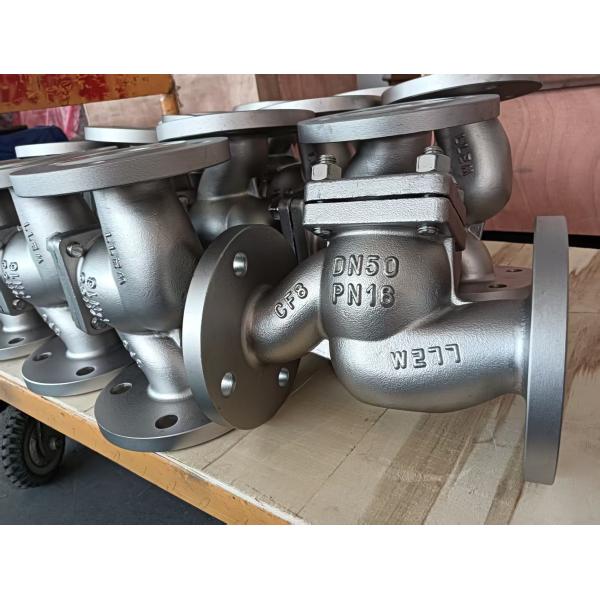 DIN Lift Check Valve Stainless Steel DN50 PN16 Flanged Ends Type
