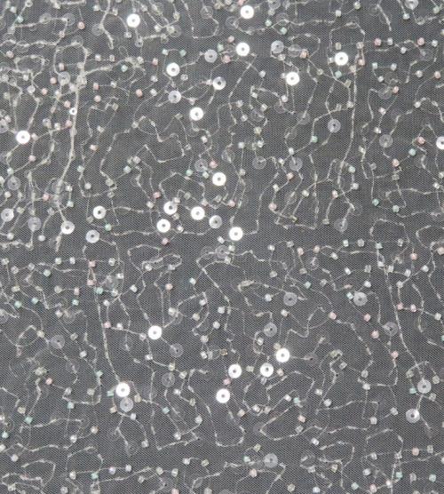 Multi-colors Embroidery Beaded Lace Fabric