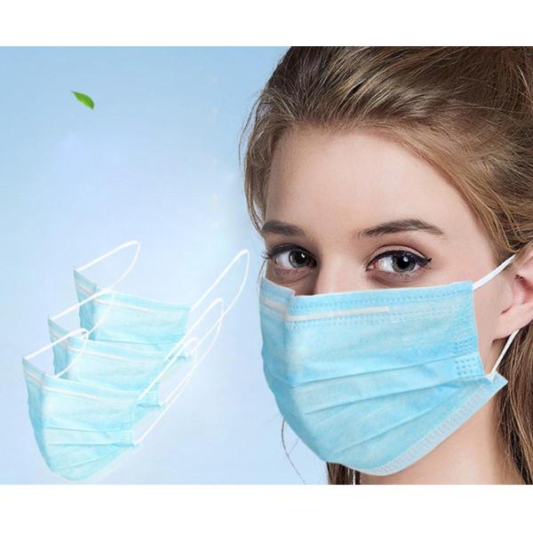 Earloop Surgical Disposable Mask 3 Ply Anti Dust Anti Virus CE Approved
