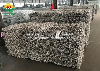 Cestas de ASTM A975 Galfan Gabion, proteção do banco de rio de 3.4mm Gabion