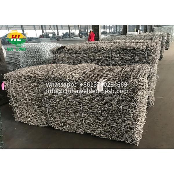 Корзины ASTM A975 Galfan Gabion, предохранение от речного берега 3.4mm Gabion