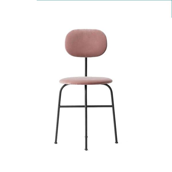 Hot selling Iron metal frame Round backrest Dining Chair for wedding hotel restaurant cafe kitchen