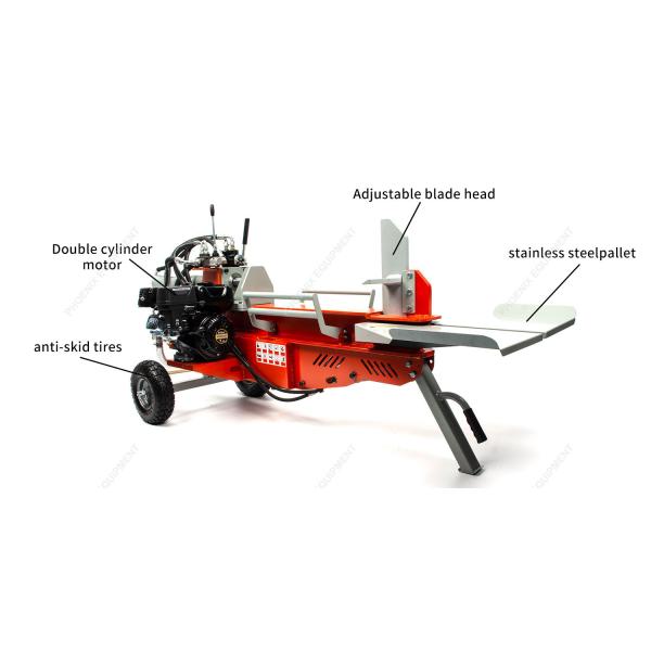 WP-182 Automatic Dual Cylinder Hydraulic Log Splitter for Firewood Processing at Home