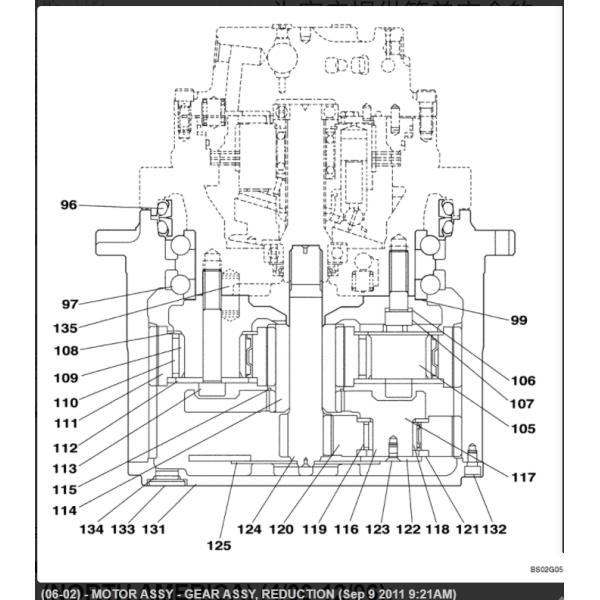 LC00166 LC00163 LC00222 LC00165 LC003100 CX210 CX225 CX240 Sun Gear Shaft Excavator Final Drive Parts