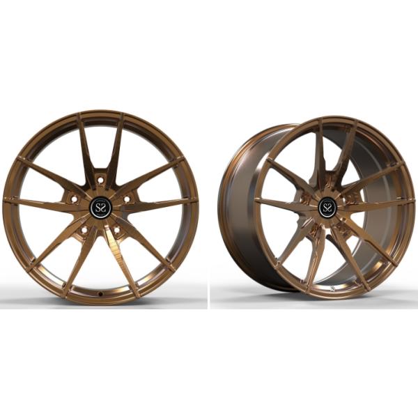 Custom Brush Bronze 1 Piece Forged Wheels 19 21 Inches Fit To Jaguar XJL 5x108