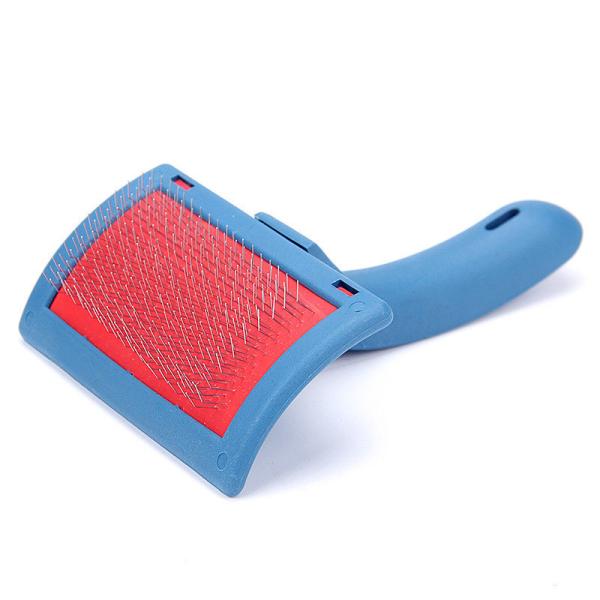 High Quality Plastic Puppy Massage Pet Grooming Slicker Brush amazon best seller pet grooming easy clean hair brush
