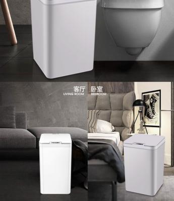 Colorful Rectangle Intelligent Trash Can For Office Building / Home