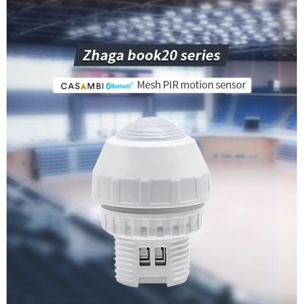Zhaga book20 based CASAMBI BLE mesh PIR motion sensor, DALI-2 output, with enhanced highbay detection up to max.17m
