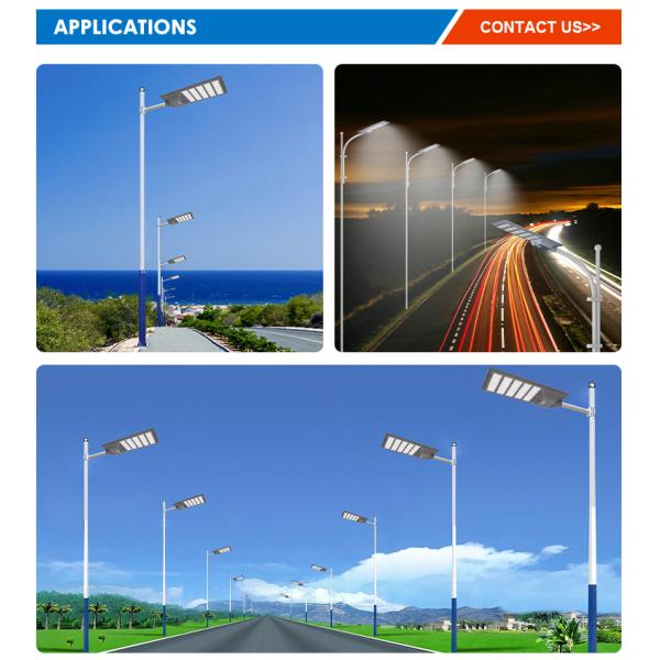 Integrated Streetlight Road Lamp 400w 600w 800w Outdoor All in One LED Solar Street Light