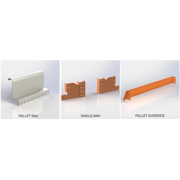 Large Capacity Food Industry Q235B Warehouse Racking Shelves