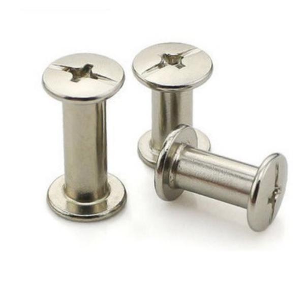 3/8 Silver Stainless Steel Aluminum Brass Chicago Screws Post Binding