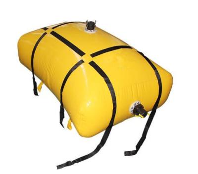 Beber de combustível flexível de 2000 litros selado, tanques de almofada de combustível amarelo anti-UV Beber de combustível de contenção de líquido