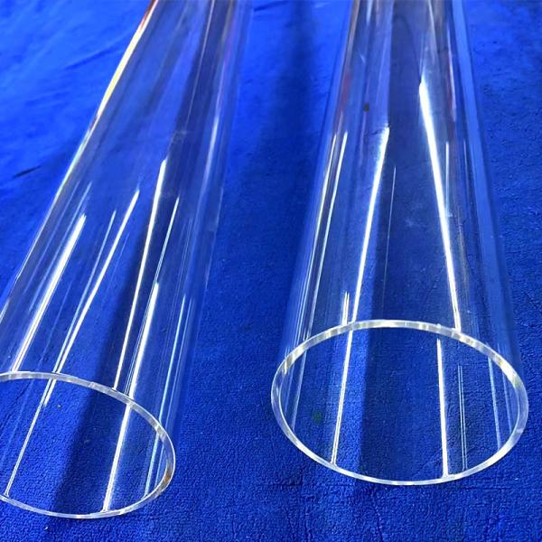 カスタム 高温耐熱 クォーツガラスチューブ 大直径